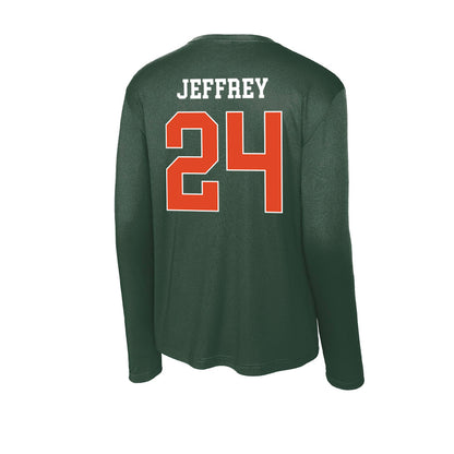 Miami - NCAA Baseball : Donavan Jeffrey - Classic Shersey Activewear Long Sleeve T-Shirt-1