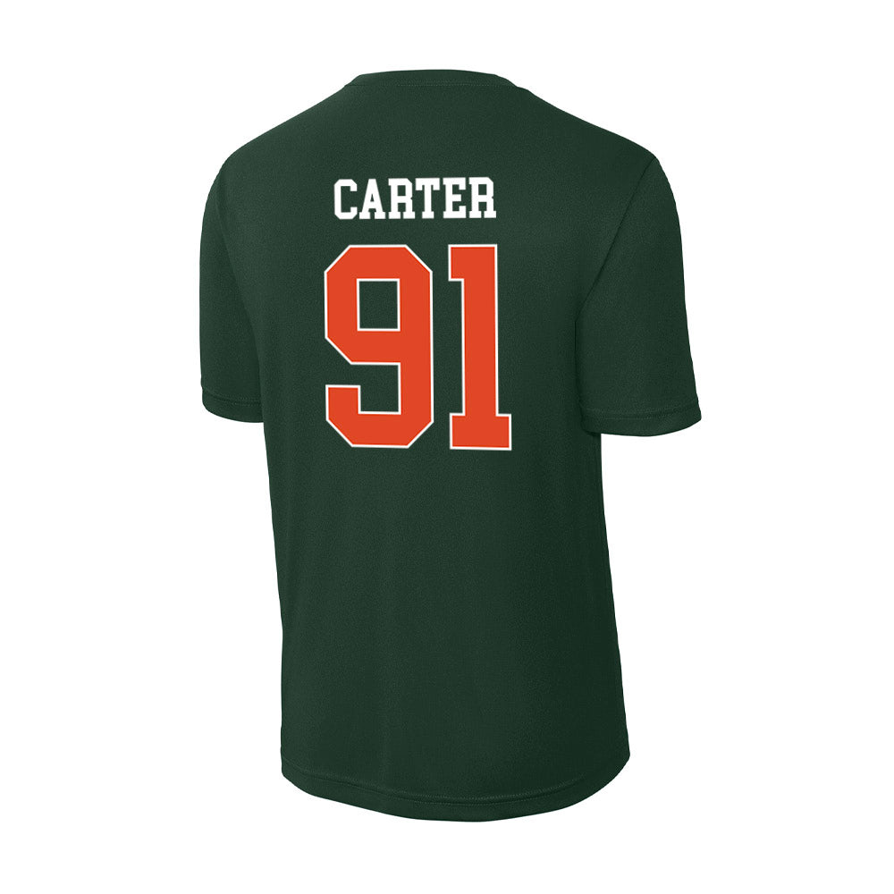 Miami - NCAA Football : Jarquez Carter - Classic Shersey Activewear T-Shirt-1