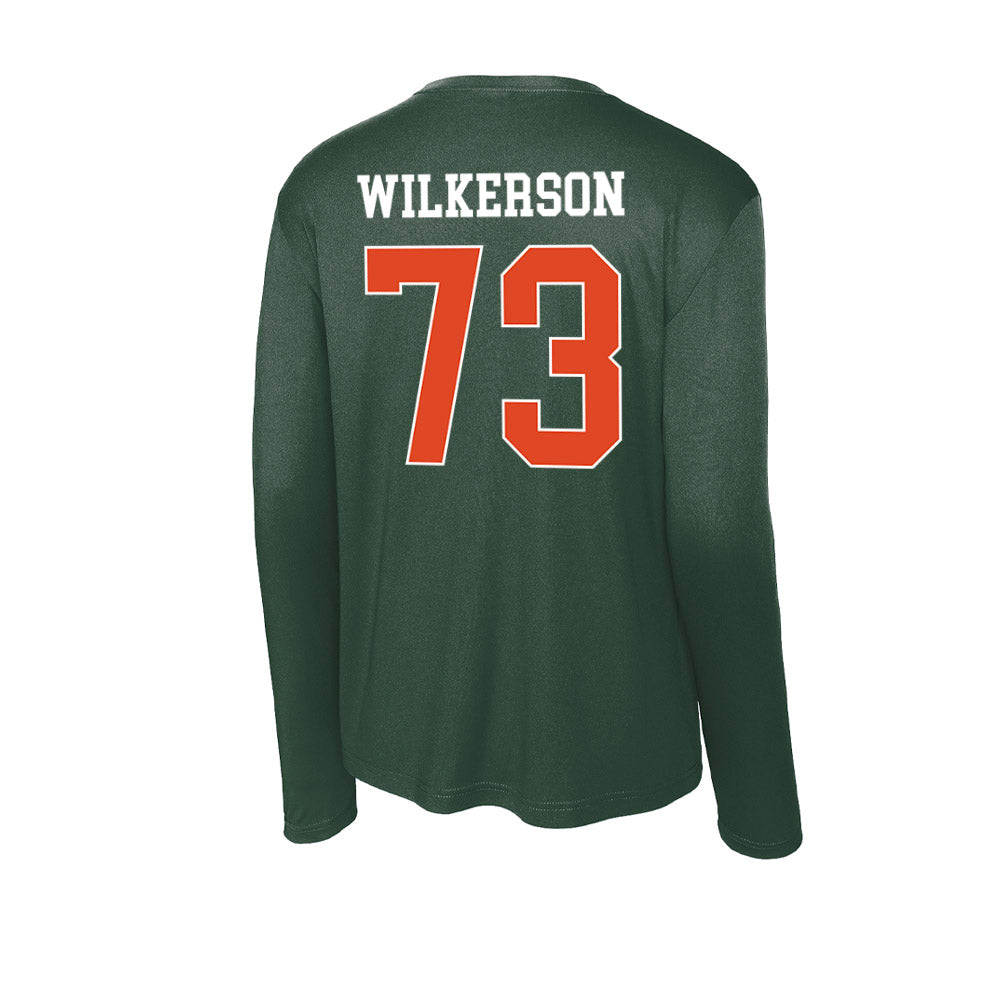 Miami - NCAA Football : Jaden Wilkerson - Classic Shersey Activewear Long Sleeve T-Shirt-1