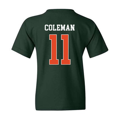 Miami - NCAA Football : Dereon Coleman - Classic Shersey Youth T-Shirt-1