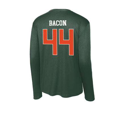 Miami - NCAA Football : Tyson Bacon - Classic Shersey Activewear Long Sleeve T-Shirt-1