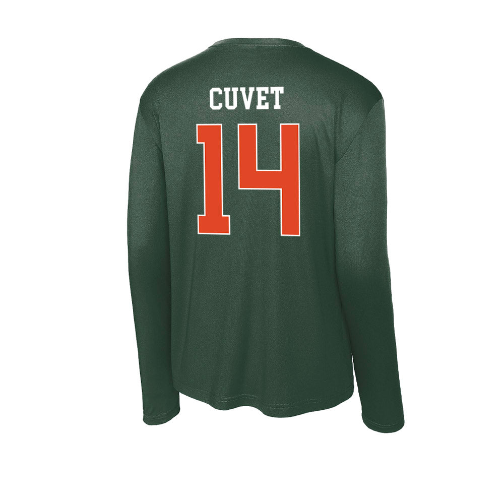 Miami - NCAA Baseball : Daniel Cuvet - Classic Shersey Activewear Long Sleeve T-Shirt-1