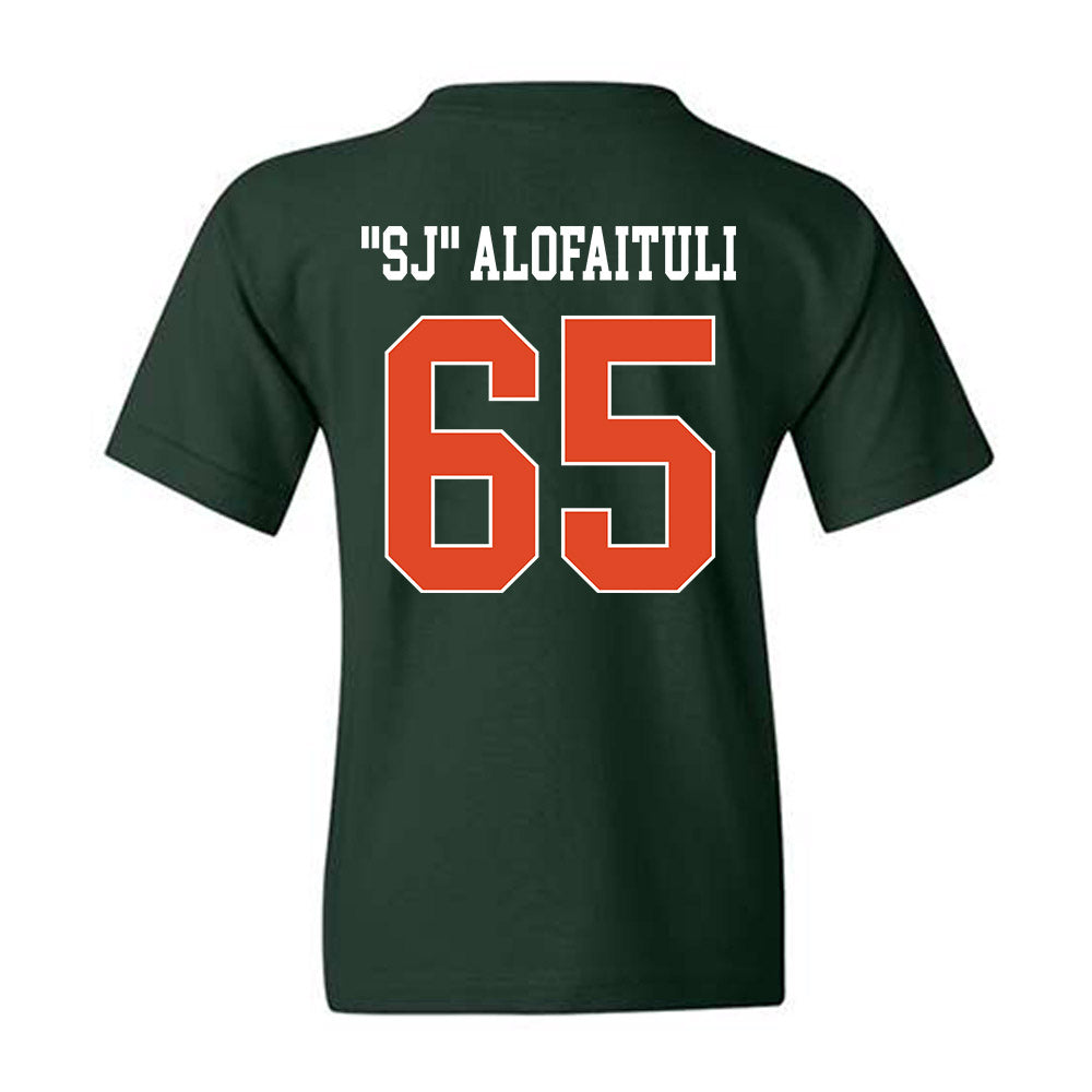 Miami - NCAA Football : Seuseu "SJ" Alofaituli - Classic Shersey Youth T-Shirt-1