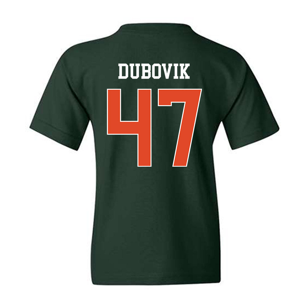 Miami - NCAA Baseball : Dylan Dubovik - Classic Shersey Youth T-Shirt-1