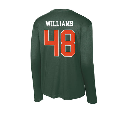 Miami - NCAA Football : Andres Williams - Classic Shersey Activewear Long Sleeve T-Shirt-1