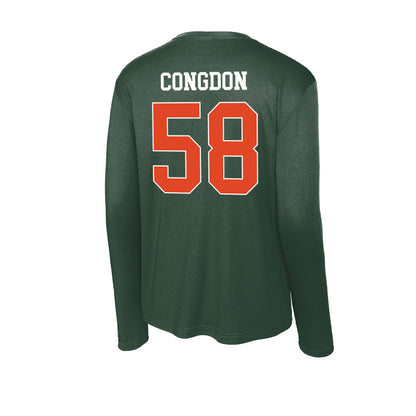 Miami - NCAA Football : Ben Congdon - Classic Shersey Activewear Long Sleeve T-Shirt-1