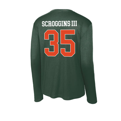 Miami - NCAA Football : Herbert Scroggins III - Classic Shersey Activewear Long Sleeve T-Shirt-1