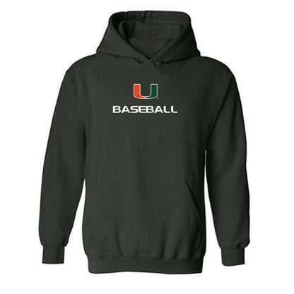Miami - NCAA Baseball : Rob Evans - Classic Shersey Hooded Sweatshirt-0