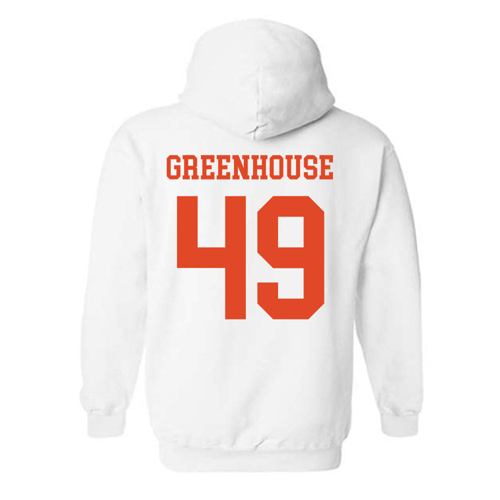 Miami - NCAA Baseball : Mason Greenhouse - Classic Shersey Hooded Sweatshirt-1