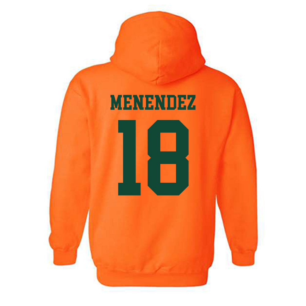 Miami - NCAA Baseball : Frank Menendez - Classic Shersey Hooded Sweatshirt-1