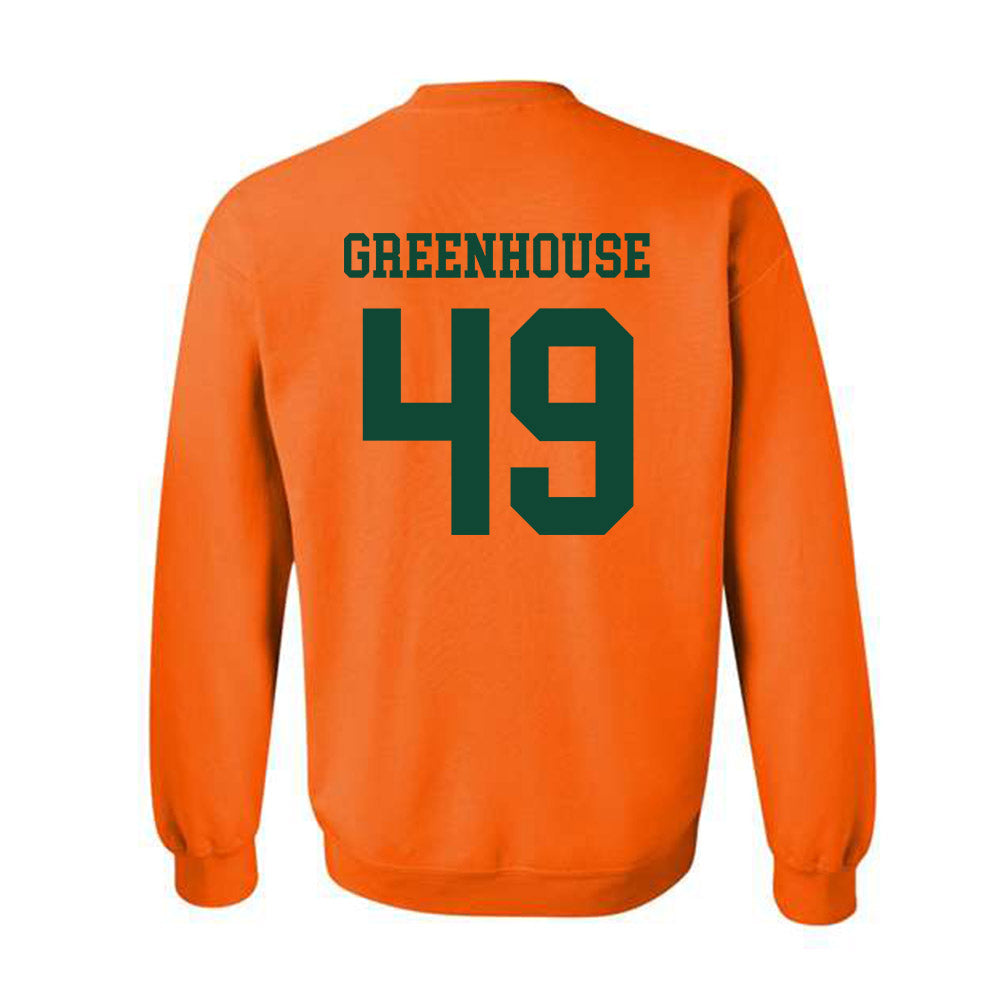 Miami - NCAA Baseball : Mason Greenhouse - Classic Shersey Crewneck Sweatshirt-1