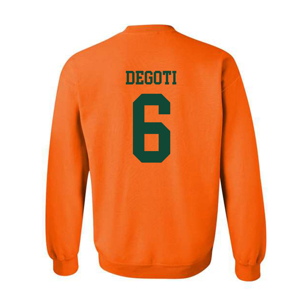 Miami - NCAA Baseball : Brandon DeGoti - Classic Shersey Crewneck Sweatshirt-1