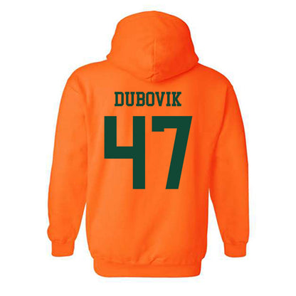 Miami - NCAA Baseball : Dylan Dubovik - Classic Shersey Hooded Sweatshirt-1