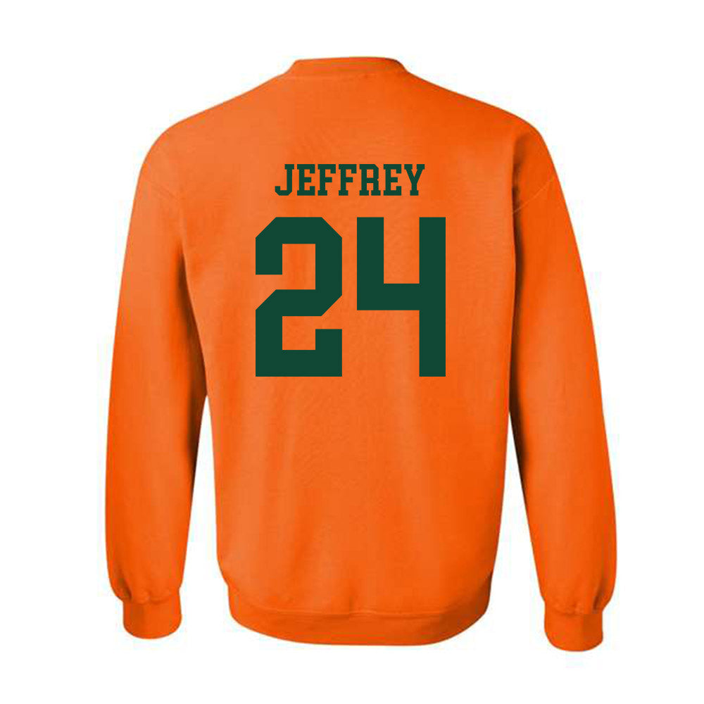 Miami - NCAA Baseball : Donavan Jeffrey - Classic Shersey Crewneck Sweatshirt-1