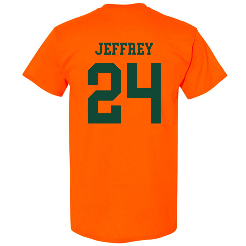 Miami - NCAA Baseball : Donavan Jeffrey - Classic Shersey T-Shirt-1