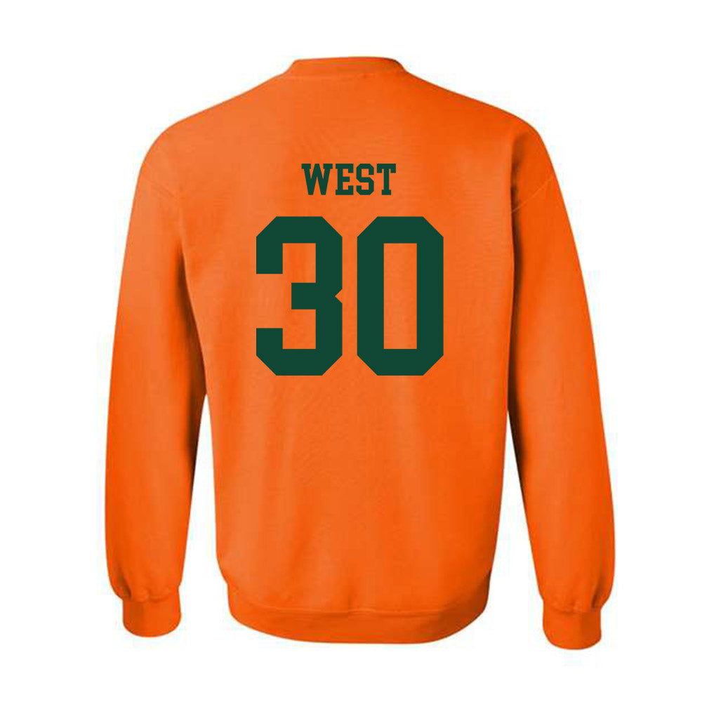 Miami - NCAA Baseball : Brylan West - Classic Shersey Crewneck Sweatshirt-1