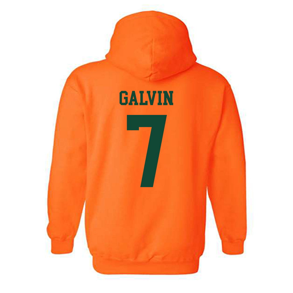 Miami - NCAA Baseball : Max Galvin - Classic Shersey Hooded Sweatshirt-1