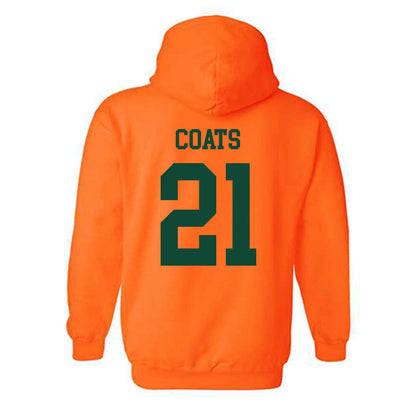 Miami - NCAA Baseball : TJ Coats - Classic Shersey Hooded Sweatshirt-1