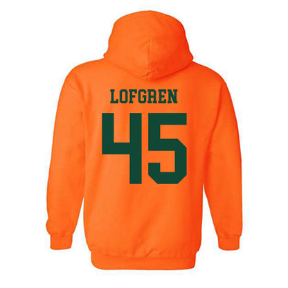 Miami - NCAA Baseball : Brixton Lofgren - Classic Shersey Hooded Sweatshirt-1