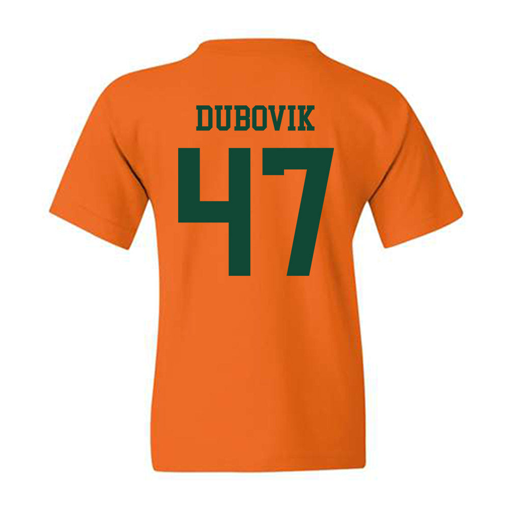 Miami - NCAA Baseball : Dylan Dubovik - Classic Shersey Youth T-Shirt-1