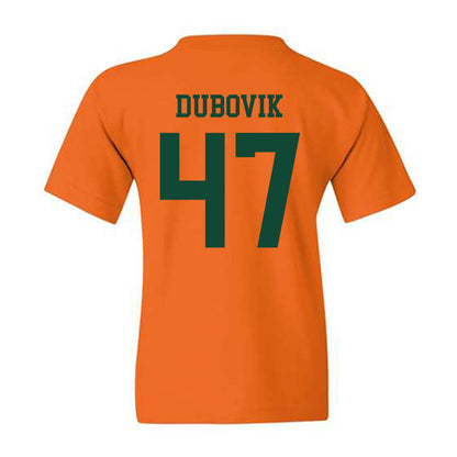 Miami - NCAA Baseball : Dylan Dubovik - Classic Shersey Youth T-Shirt-1