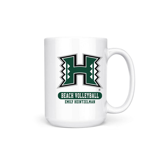 Hawaii - NCAA Beach Volleyball : Emily Heintzelman - Coffee Mug-0