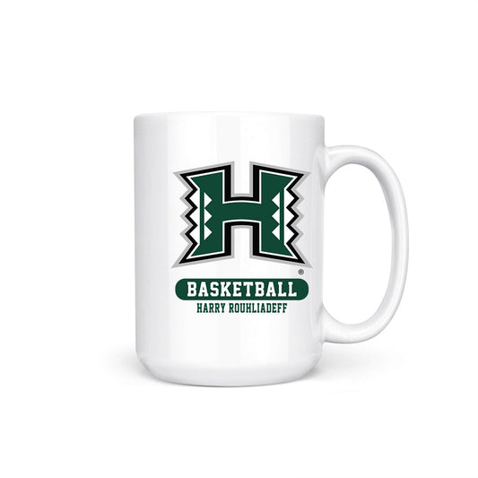 Hawaii - NCAA Men's Basketball : Harry Rouhliadeff - Coffee Mug-0