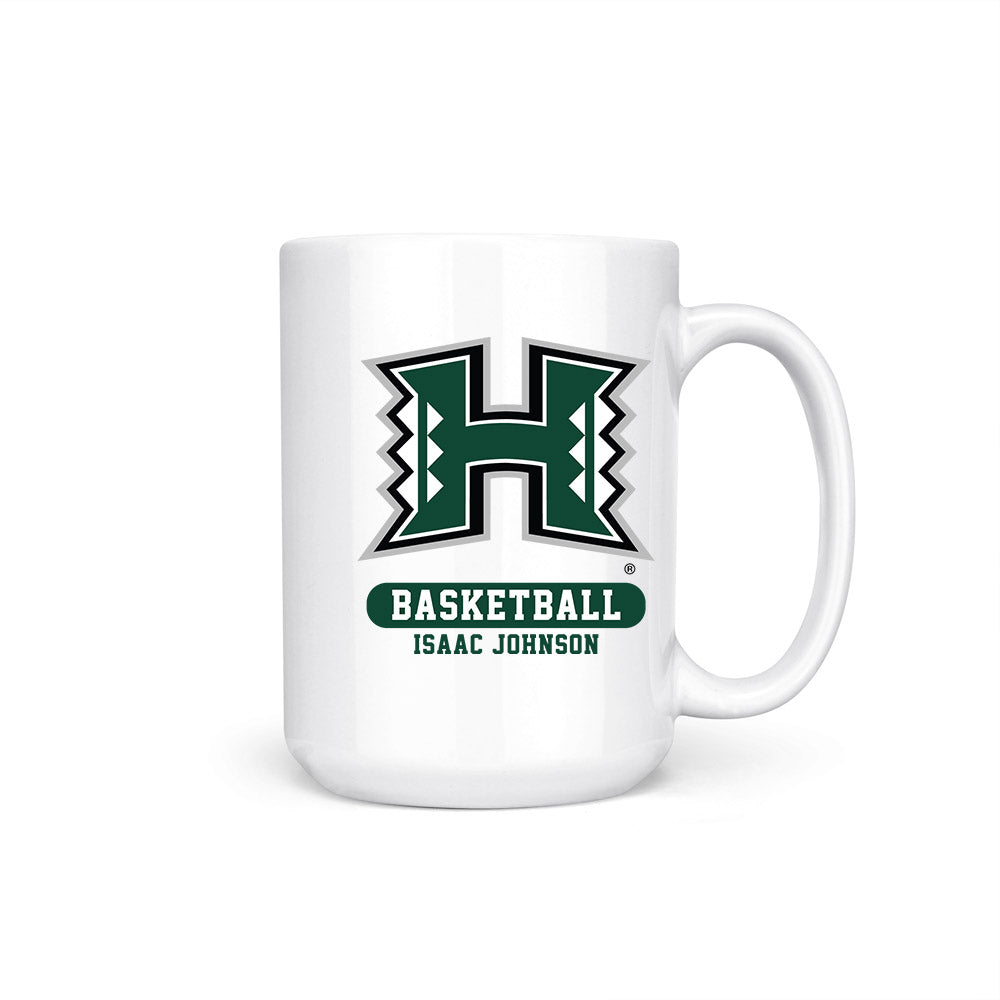 Hawaii - NCAA Men's Basketball : Isaac Johnson - Coffee Mug-0