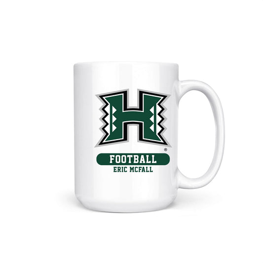 Hawaii - NCAA Football : Eric Mcfall - Coffee Mug-0