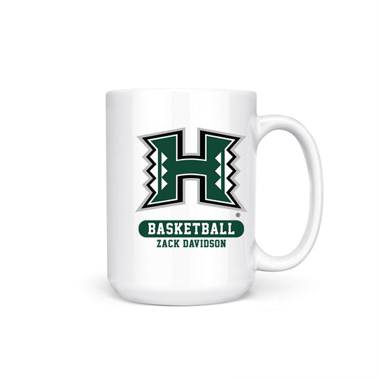 Hawaii - NCAA Men's Basketball : Zack Davidson - Coffee Mug-0