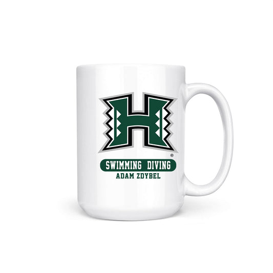 Hawaii - NCAA Men's Swimming & Diving : Adam Zdybel - Coffee Mug-0