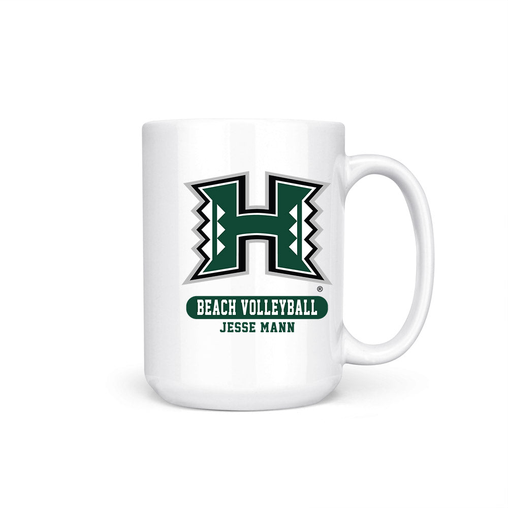 Hawaii - NCAA Beach Volleyball : Jesse Mann - Coffee Mug-0