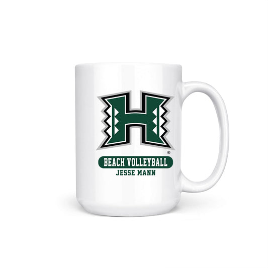Hawaii - NCAA Beach Volleyball : Jesse Mann - Coffee Mug-0