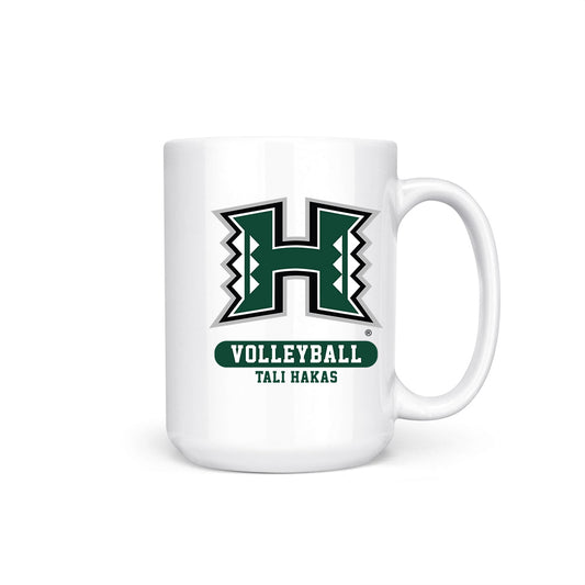 Hawaii - NCAA Women's Volleyball : Tali Hakas - Coffee Mug-0