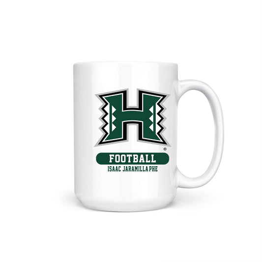 Hawaii - NCAA Football : Isaac Jaramilla-Phe - Coffee Mug-0