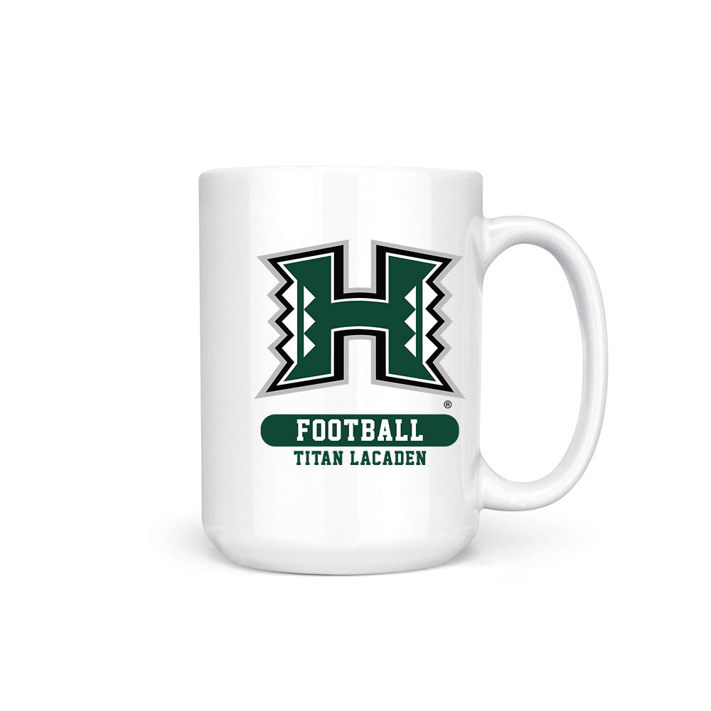 Hawaii - NCAA Football : Titan Lacaden - Coffee Mug-0