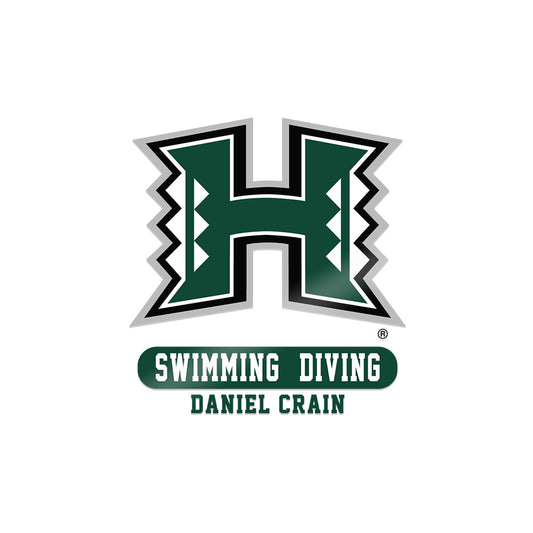 Hawaii - NCAA Men's Swimming & Diving : Daniel Crain - Sticker-0