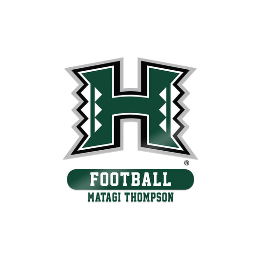 Hawaii - NCAA Football : Matagi Thompson - Sticker-0