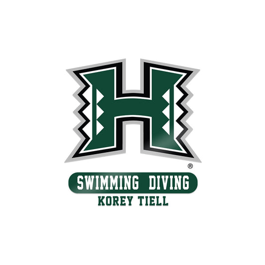 Hawaii - NCAA Men's Swimming & Diving : Korey Tiell - Sticker-0