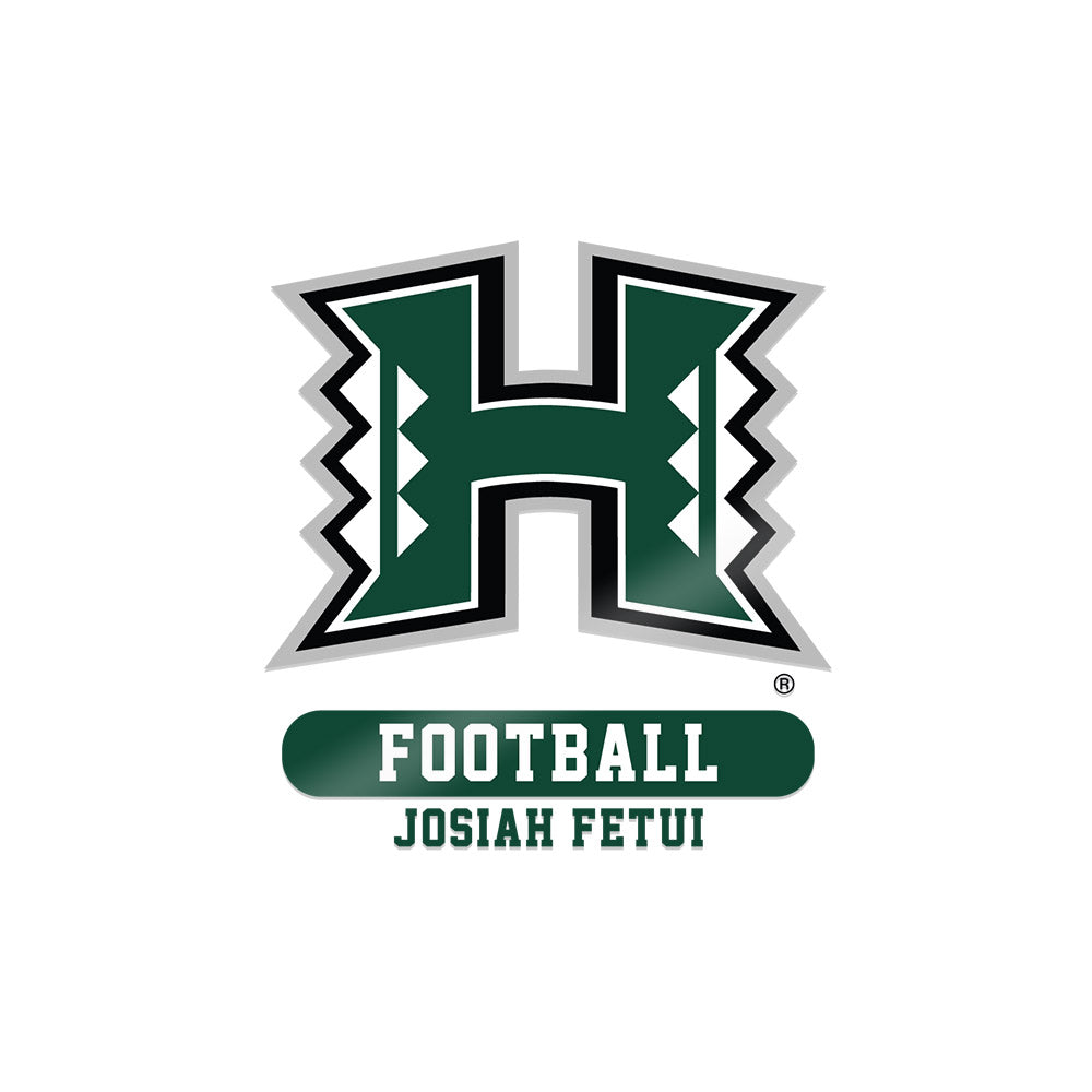 Hawaii - NCAA Football : Josiah Fetui - Sticker-0