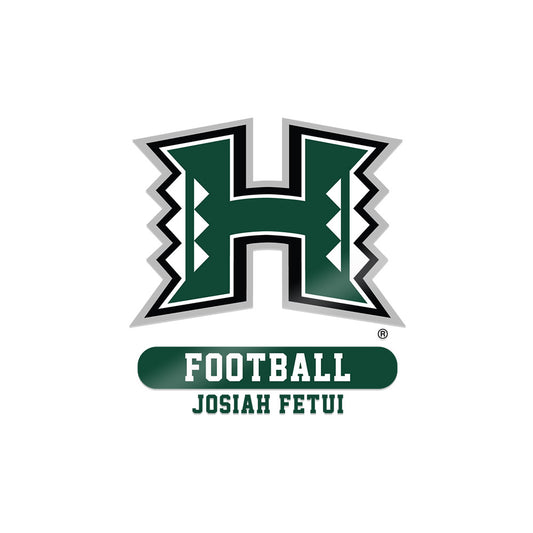 Hawaii - NCAA Football : Josiah Fetui - Sticker-0