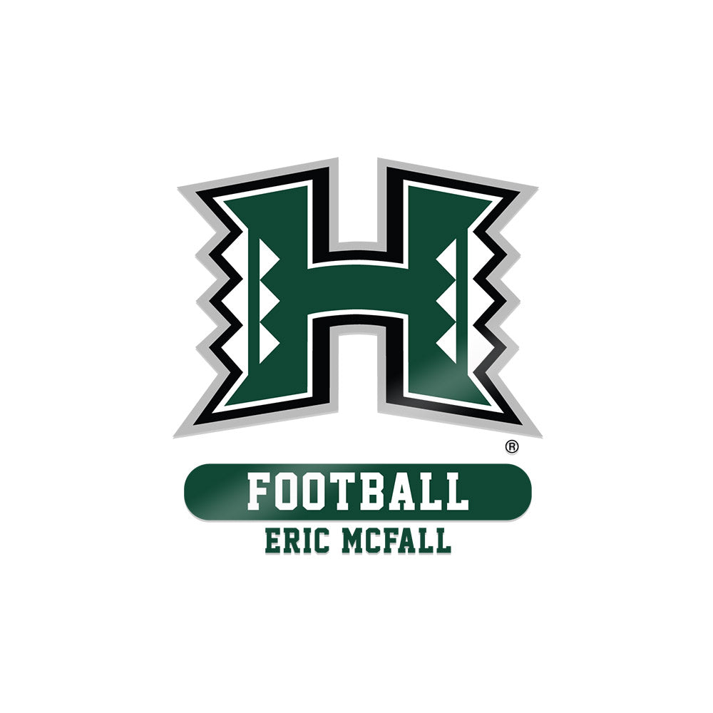 Hawaii - NCAA Football : Eric Mcfall - Sticker-0