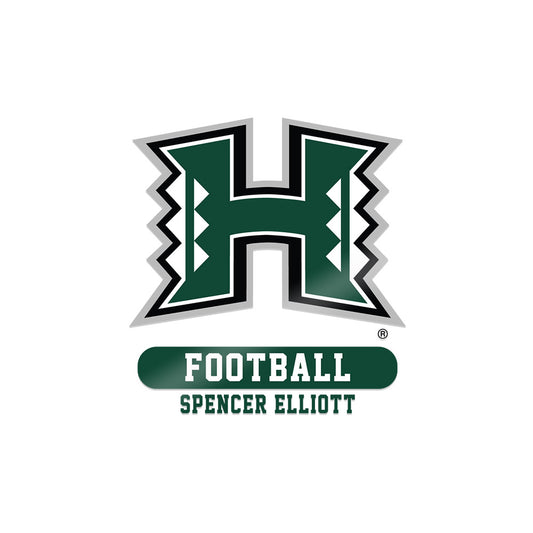 Hawaii - NCAA Football : Spencer Elliott - Sticker-0