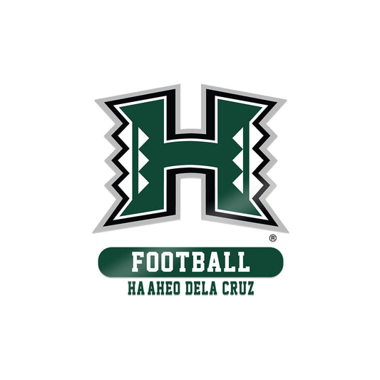 Hawaii - NCAA Football : Ha'aheo Dela Cruz - Sticker-0
