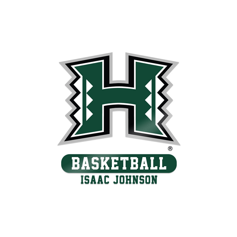 Hawaii - NCAA Men's Basketball : Isaac Johnson - Sticker-0