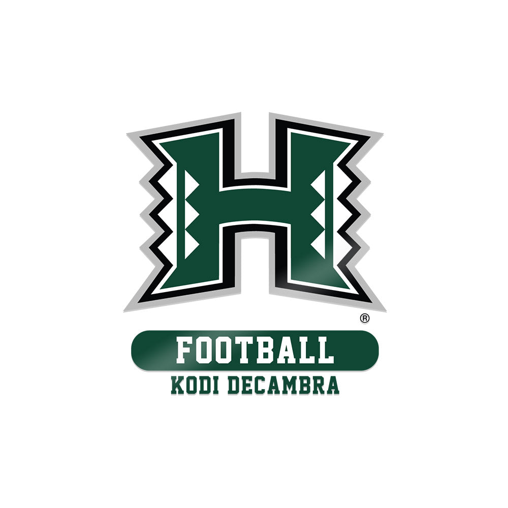 Hawaii - NCAA Football : Kodi DeCambra - Sticker-0