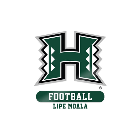 Hawaii - NCAA Football : Lipe Moala - Sticker-0