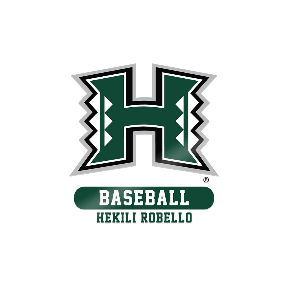 Hawaii - NCAA Baseball : Hekili Robello - Sticker-0