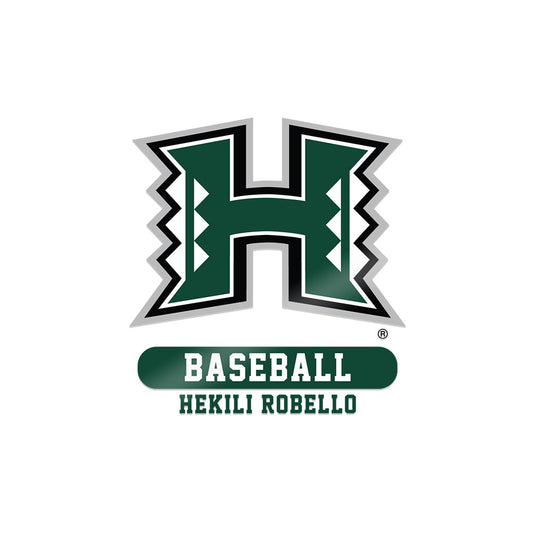 Hawaii - NCAA Baseball : Hekili Robello - Sticker-0