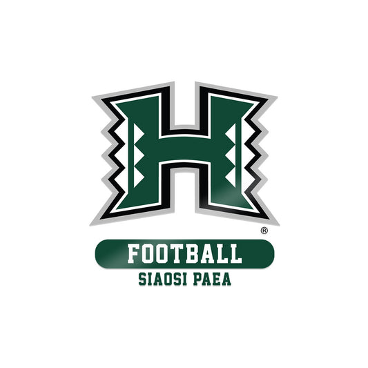Hawaii - NCAA Football : Siaosi Paea - Sticker-0